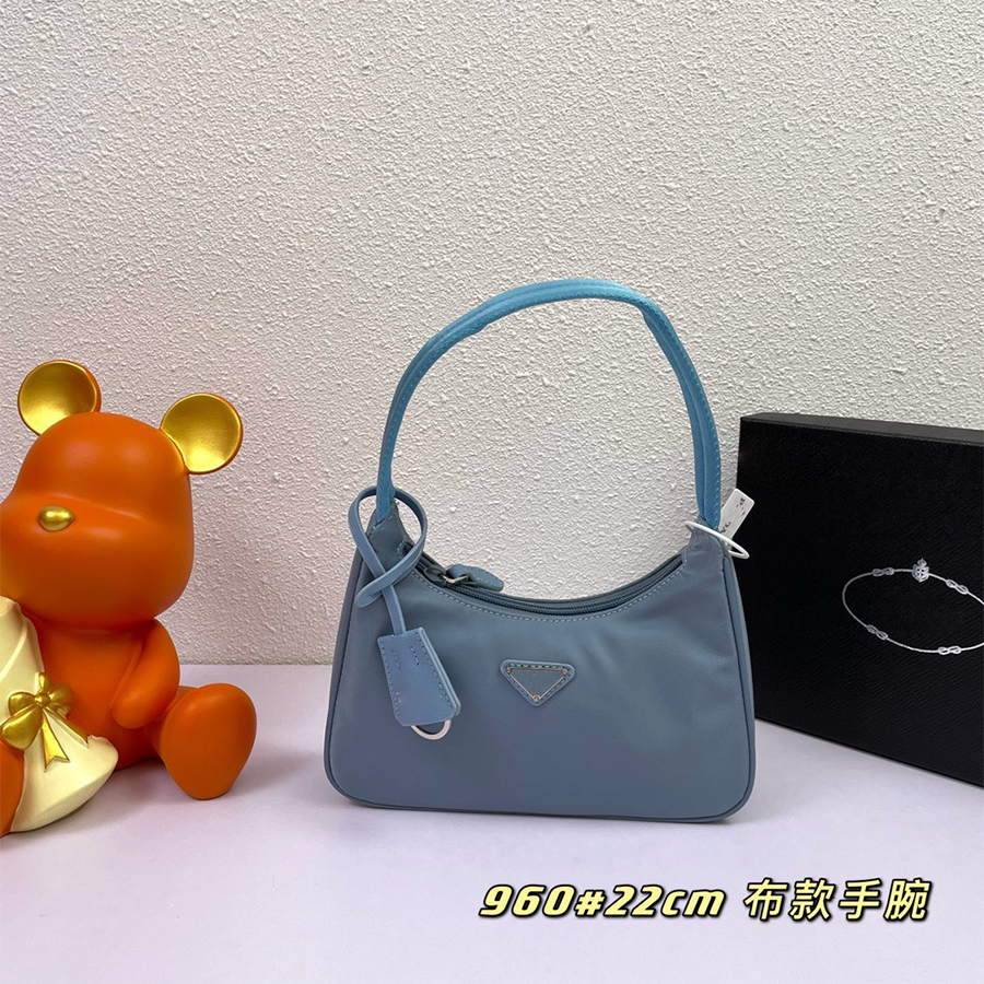 Women's underarm bags Fashion designer Tote bag Nylon fabric shoulder bag triangle letter logo wallet cloth wrist chain switch Classic handbag Mini purse 22X17X6CM, Watermelon
Women's underarm bags Fashion designer Tote bag Nylon fabric shoulder bag triangle letter logo wallet cloth wrist chain switch Classic handbag Mini purse 22X17X6CM, Watermelon