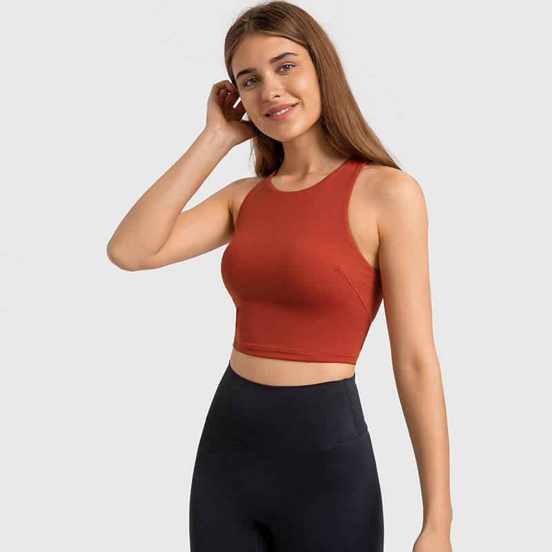 L-169 High Neck Tank Top Light support Yoga Tops Quick-Drying Training Top with Removable Cups Soft Against Skin Sports Vest Fitness Bras, Black
L-169 High Neck Tank Top Light support Yoga Tops Quick-Drying Training Top with Removable Cups Soft Against Skin Sports Vest Fitness Bras, Black
