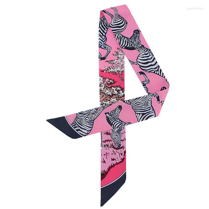 Scarves 2022 Design Cute Zebra Print Silk Scarf Women Brand Bag Handle Ribbons Fashion Striped Head Wraps Small Long
Scarves 2022 Design Cute Zebra Print Silk Scarf Women Brand Bag Handle Ribbons Fashion Striped Head Wraps Small Long
