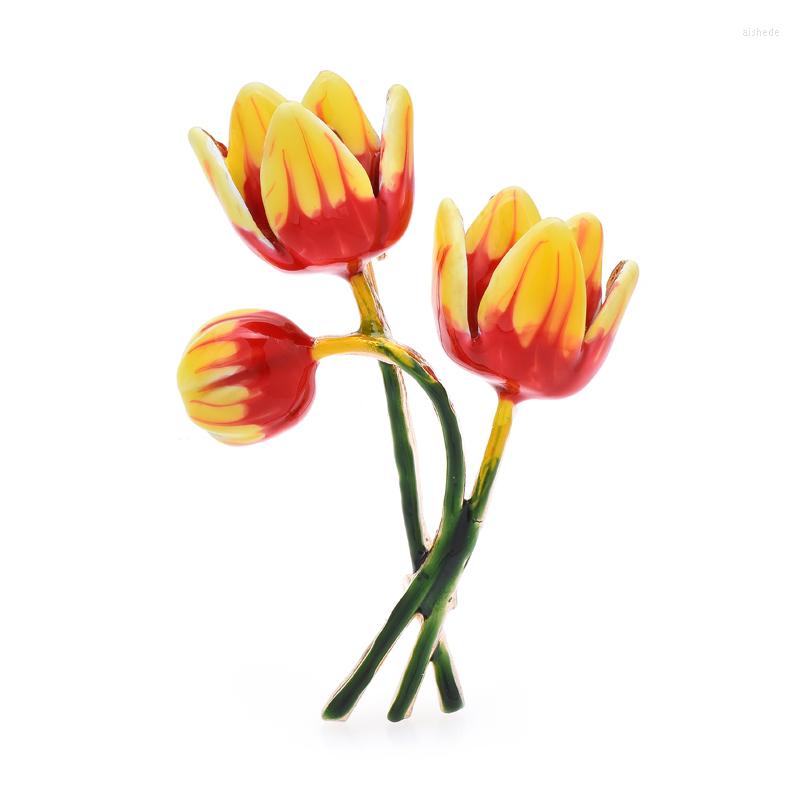 Brooches Wuli&baby Enamel Tulip Flower For Women Unisex 2-color Plants Party Office Brooch Pin Gifts
Brooches Wuli&baby Enamel Tulip Flower For Women Unisex 2-color Plants Party Office Brooch Pin Gifts
