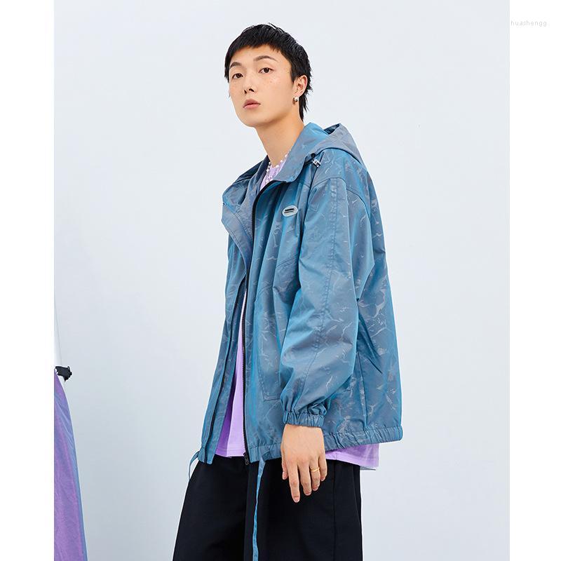 Men's Jackets Men's 2022 Spring Laser Reflective Dark Camouflage Pattern Neutral Loose Casual Hooded Jacket For Men, Blue
Men's Jackets Men's 2022 Spring Laser Reflective Dark Camouflage Pattern Neutral Loose Casual Hooded Jacket For Men, Blue