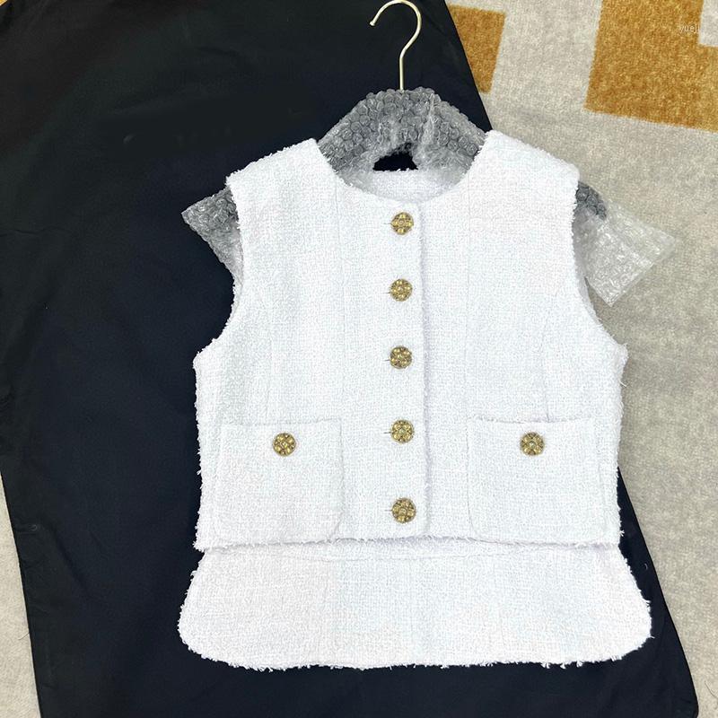 Women' Jackets French Style Fashion Small Fragrance Tweed Vest Jacket Trend O-Neck Single Breasted Sleeveless Coat Women Chic Waistcoat Out, Picture shown
Women' Jackets French Style Fashion Small Fragrance Tweed Vest Jacket Trend O-Neck Single Breasted Sleeveless Coat Women Chic Waistcoat Out, Picture shown