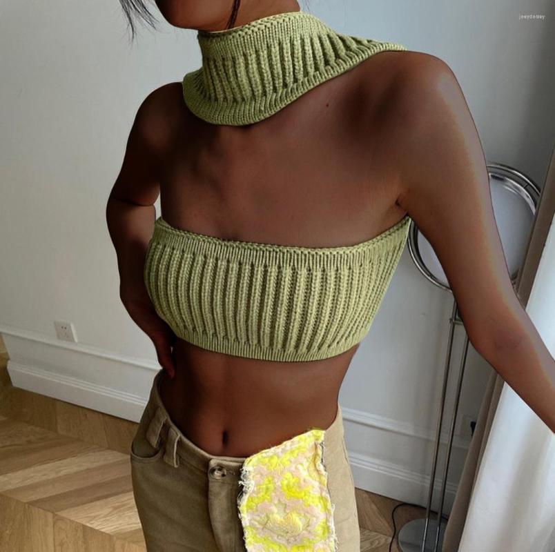 Women' Tanks Women Strapless Knitted Crop Top Sexy Sweetheart Halter Neck Y2k Twist Knot Front Cutout Tube Sleeveless Aesthetic Tank, Black
Women' Tanks Women Strapless Knitted Crop Top Sexy Sweetheart Halter Neck Y2k Twist Knot Front Cutout Tube Sleeveless Aesthetic Tank, Black