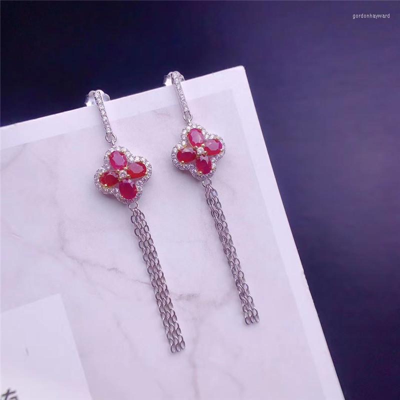 Dangle Earrings Xin Yipeng Real Natural Ruby Drop S925 Sterling Silver Gold-plated Fine Wedding Jewelry For Women
Dangle Earrings Xin Yipeng Real Natural Ruby Drop S925 Sterling Silver Gold-plated Fine Wedding Jewelry For Women