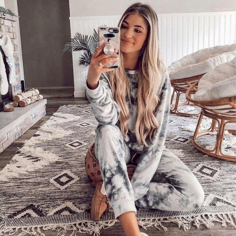 Women' Tracksuits Women Pajamas Suit High Waist Sleep Pants And Hoodie Print Tie-Dye Two-pieces-sets Summer Full Length Casual Homesuit, Color1
Women' Tracksuits Women Pajamas Suit High Waist Sleep Pants And Hoodie Print Tie-Dye Two-pieces-sets Summer Full Length Casual Homesuit, Color1