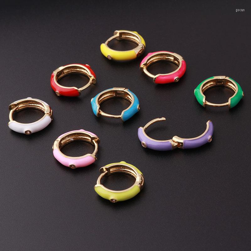 Hoop Earrings 1pcs Korean Multicolor Enamel Small Round Circle For Women Minimalist Gold Metal Cute Huggies Earring
Hoop Earrings 1pcs Korean Multicolor Enamel Small Round Circle For Women Minimalist Gold Metal Cute Huggies Earring