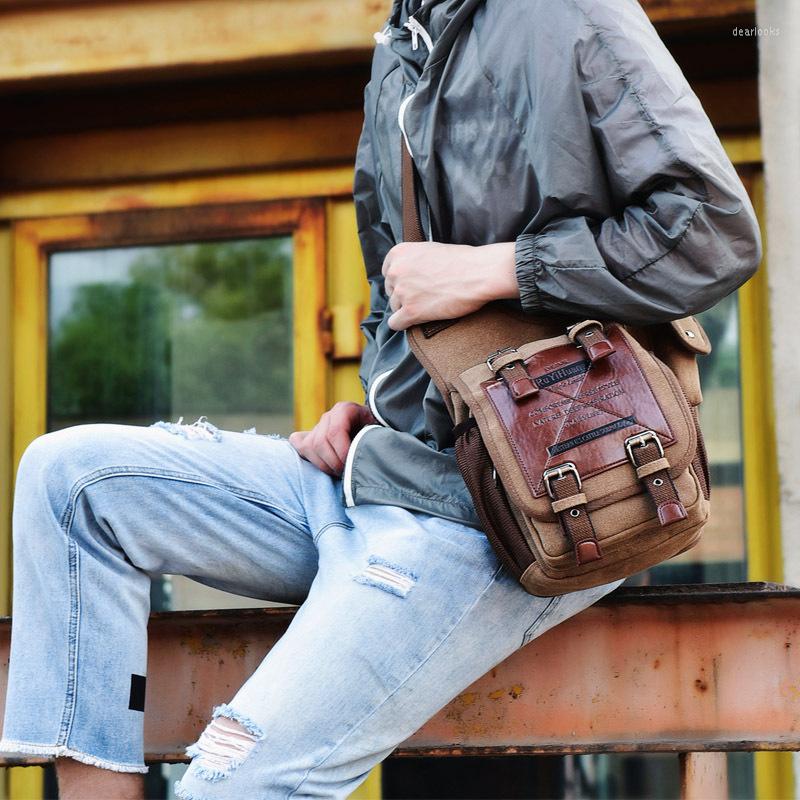Evening Bags Men's Canvas Strap Bag Travel Brown Casual Retro Style Series 2022, Black
Evening Bags Men's Canvas Strap Bag Travel Brown Casual Retro Style Series 2022, Black