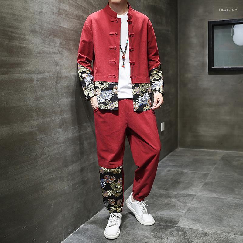 Men's Tracksuits 2022 Autumn Chinese Style Suit Men's Retro Plate Buckle National Tide Two-piece Loose Plus 5XL Zhongshan, Trousers set - navy
Men's Tracksuits 2022 Autumn Chinese Style Suit Men's Retro Plate Buckle National Tide Two-piece Loose Plus 5XL Zhongshan, Trousers set - navy
