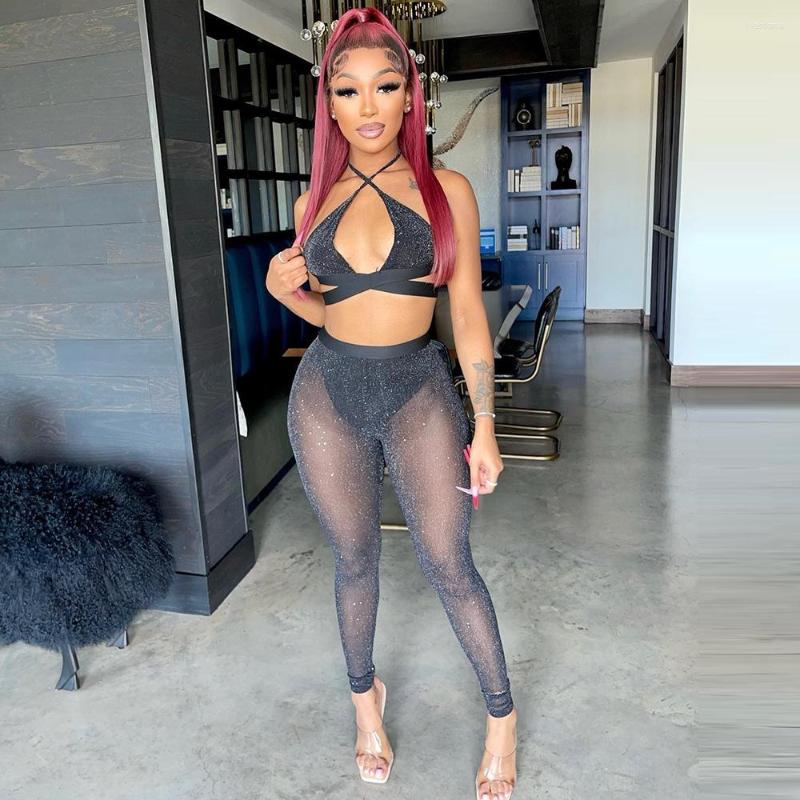 Women' Two Piece Pants 2022 Women' Spring And Summer Ins Halter Cut-out See-through Sexy Slimming Blouse, Black
Women' Two Piece Pants 2022 Women' Spring And Summer Ins Halter Cut-out See-through Sexy Slimming Blouse, Black