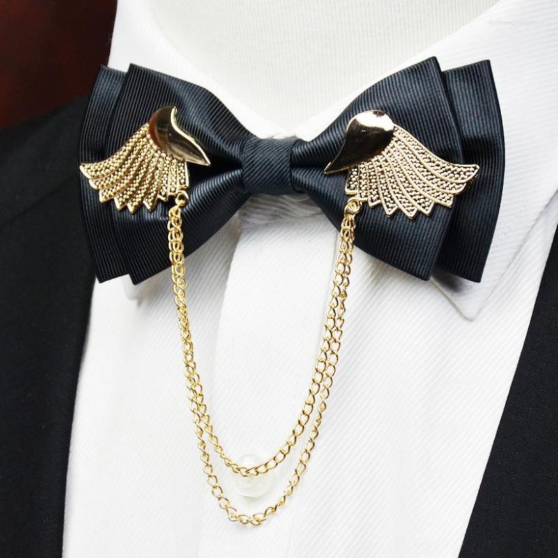 Bow Ties 2022 Designers Brand Metal Golden Wings Tie Men Double Layer Bowtie Wedding Casamento Gravata Borboleta Butterfly Wine Red
Bow Ties 2022 Designers Brand Metal Golden Wings Tie Men Double Layer Bowtie Wedding Casamento Gravata Borboleta Butterfly Wine Red