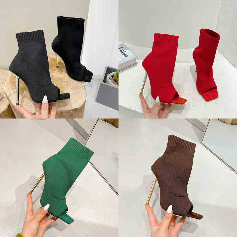 Boots New Women's Boots Fashion Square Toe Fish Mouth Knitted Metal Heel Super High Heel Ankle Boots High Heel Shoes 220913, Black
Boots New Women's Boots Fashion Square Toe Fish Mouth Knitted Metal Heel Super High Heel Ankle Boots High Heel Shoes 220913, Black