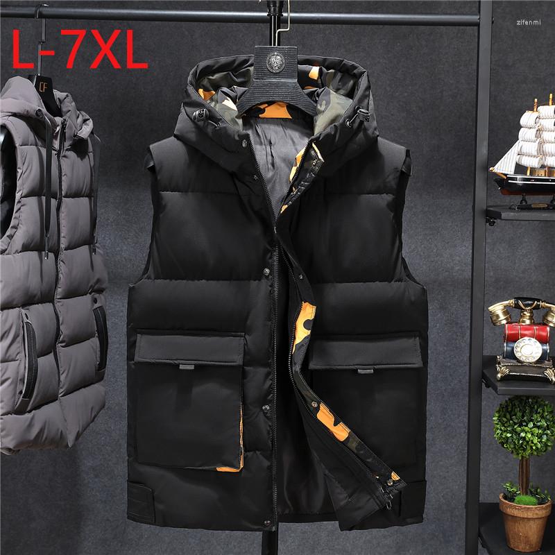 Men's Vests Winter Men Plus Large Size 7xl Vest Hooded Waistcoat Camouflage Sleeveless Jackets Warm Parka Male Casual Coat Travel, Black vest
Men's Vests Winter Men Plus Large Size 7xl Vest Hooded Waistcoat Camouflage Sleeveless Jackets Warm Parka Male Casual Coat Travel, Black vest