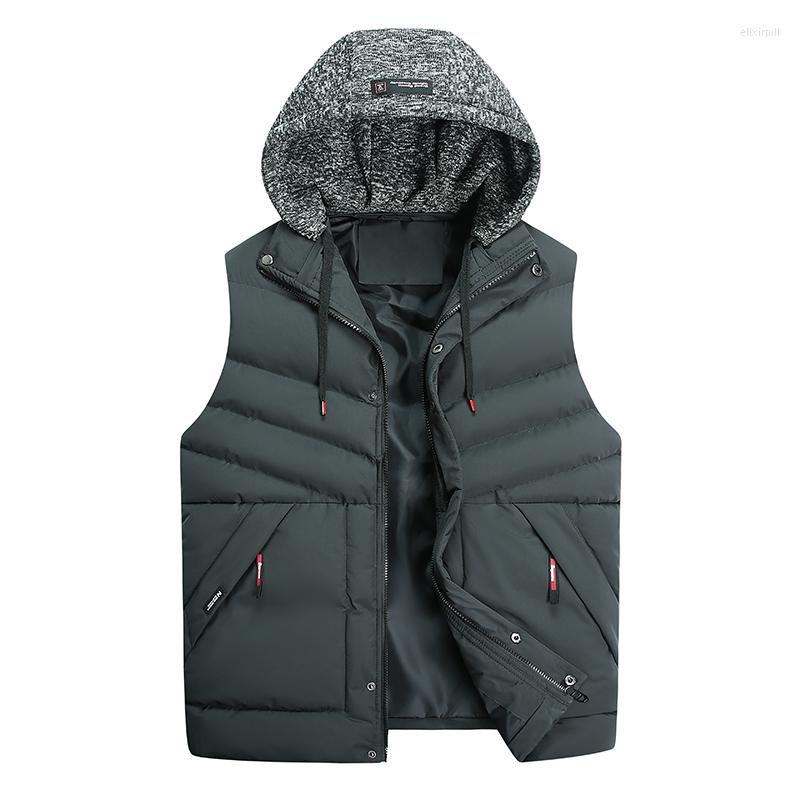 Men's Vests NEEDLESNOAH Fashion Sleeveless Jacket 2022 Men Thickening Vest Hat Hooded Warm Winter Waistcoat Casual Windbreaker, Black 
Men's Vests NEEDLESNOAH Fashion Sleeveless Jacket 2022 Men Thickening Vest Hat Hooded Warm Winter Waistcoat Casual Windbreaker, Black
