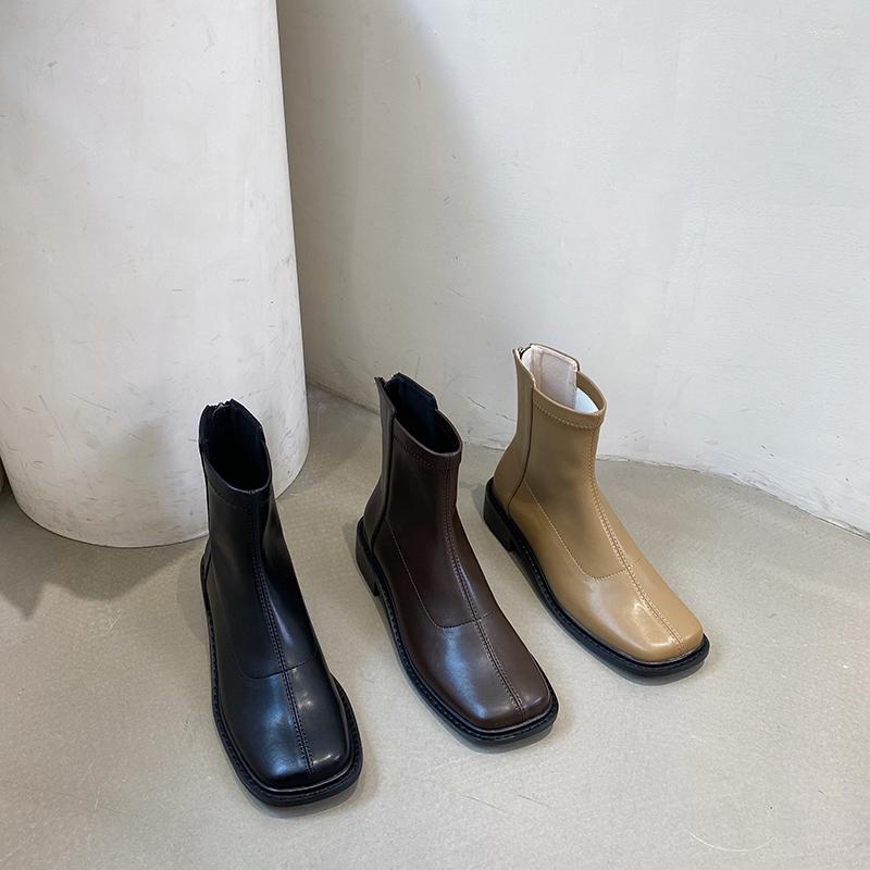 Boots Square Toe Women Ankle Yellow Brown Black Flat Heeled Side Zipper 2022 Arricals Party For 35-39
Boots Square Toe Women Ankle Yellow Brown Black Flat Heeled Side Zipper 2022 Arricals Party For 35-39