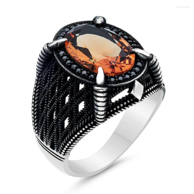 Cluster Rings Copper Material Open Adjustable Ring Amber Gemstone Personality High Jewelry Fashion Luxury Suitable For Men's Wedding
Cluster Rings Copper Material Open Adjustable Ring Amber Gemstone Personality High Jewelry Fashion Luxury Suitable For Men's Wedding