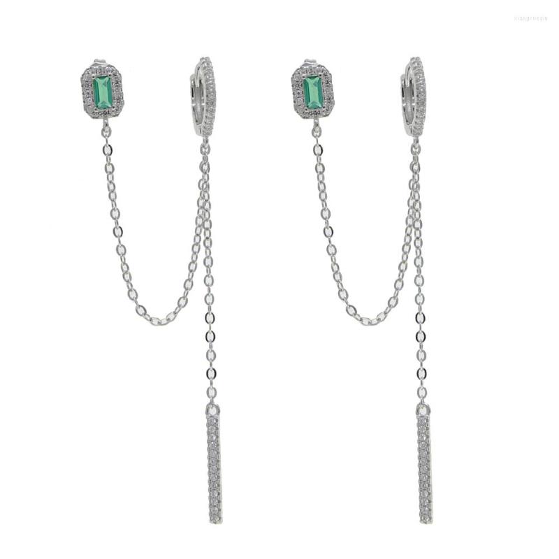 Dangle Earrings Two Piercing Long Tassel Chain Cz Earring For Women 2022 Trendy Jewelry
Dangle Earrings Two Piercing Long Tassel Chain Cz Earring For Women 2022 Trendy Jewelry