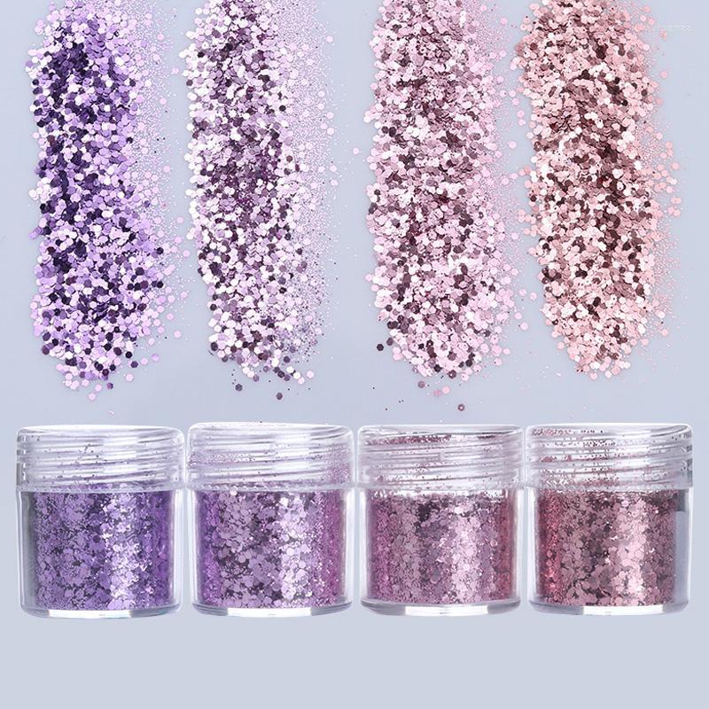 Nail Glitter 1 Box 10ml Powder Pink Purple Shiny Hexagon Shape Dust Tips DIY Art Decoration
Nail Glitter 1 Box 10ml Powder Pink Purple Shiny Hexagon Shape Dust Tips DIY Art Decoration