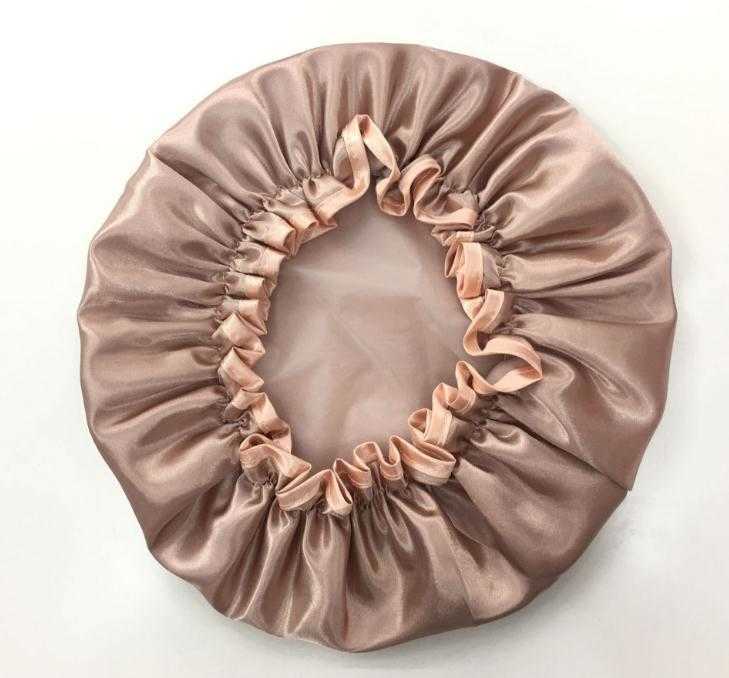 Lovely Thick Shower Satin Hats Colorful Bath Shower Caps Hair Cover Double Waterproof Bathing Cap Wholesale