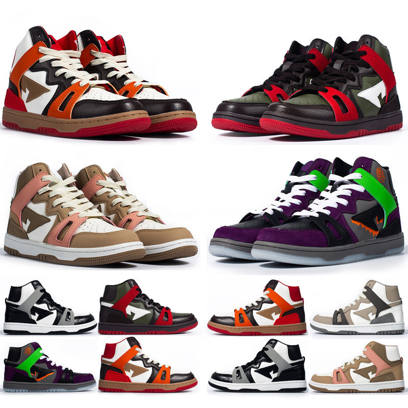 Bapestas Running Shoes A Bathing Ape baped bapesta 93 Hi Men Women Platform Shoe Black Light Grey Brown Red Orange Light Sand Outdoor Trainers Sports Sneakers 36-45, Color#6
Bapestas Running Shoes A Bathing Ape baped bapesta 93 Hi Men Women Platform Shoe Black Light Grey Brown Red Orange Light Sand Outdoor Trainers Sports Sneakers 36-45, Color#6