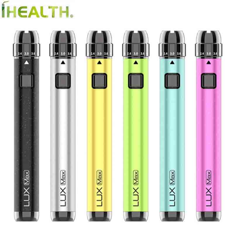 Original Yocan LUX Max Battery mod Built in 900mAh Battery Type-C Charging 510 Thread 10s Preheat Voltage Electronic Cigarette Vaporizer
Original Yocan LUX Max Battery mod Built in 900mAh Battery Type-C Charging 510 Thread 10s Preheat Voltage Electronic Cigarette Vaporizer
