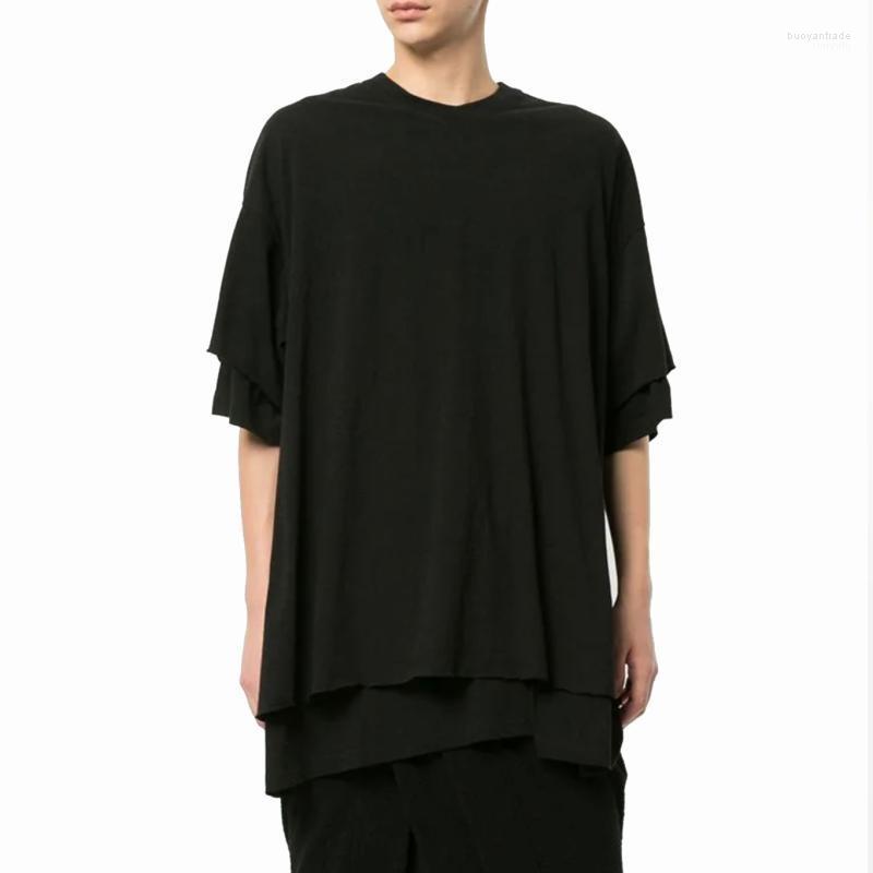 Men' T Shirts Men' T-Shirts Oversize Men Short Sleeve Double Layer Design Loose Casual Black Shirt Male Streetwear Hip Hop Punk
Men' T Shirts Men' T-Shirts Oversize Men Short Sleeve Double Layer Design Loose Casual Black Shirt Male Streetwear Hip Hop Punk