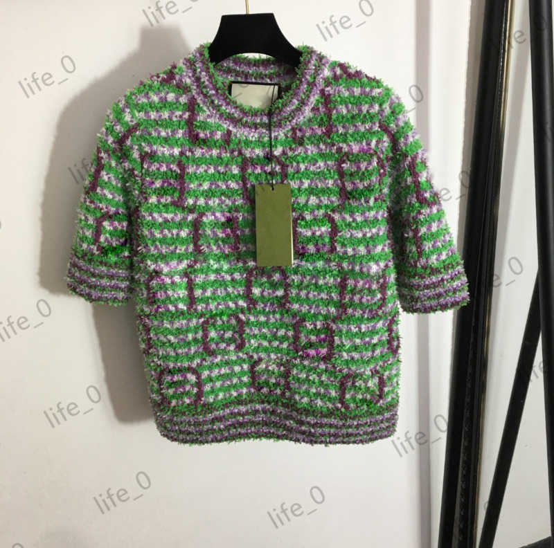 Womens Sweater Designer Cardigan Patchwork Striped Full Body Print Tops Round Collar Short Sleeve Pullover Knitwear Cardigans Fashion Women Sweaters 1970, 17
Womens Sweater Designer Cardigan Patchwork Striped Full Body Print Tops Round Collar Short Sleeve Pullover Knitwear Cardigans Fashion Women Sweaters 1970, 17