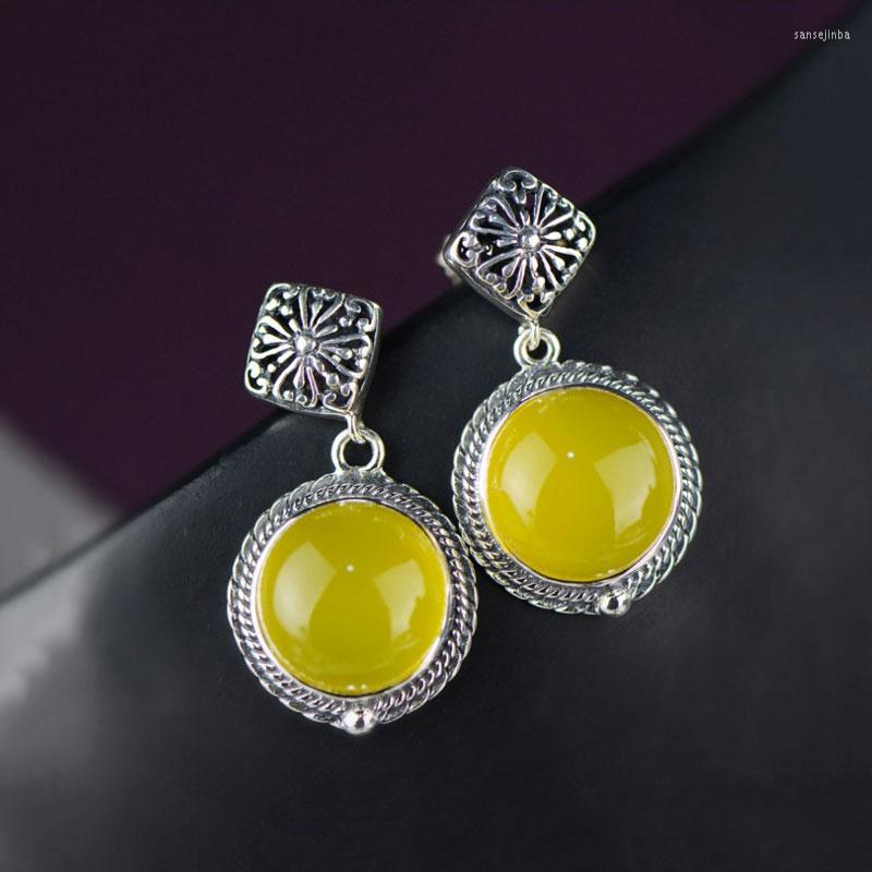 Dangle Earrings FNJ 925 Silver Cross For Women Jewelry Original Pure S925 Sterling Drop Earring Natural Yellow Chalcedony
Dangle Earrings FNJ 925 Silver Cross For Women Jewelry Original Pure S925 Sterling Drop Earring Natural Yellow Chalcedony