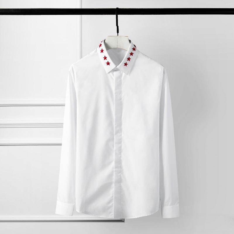 Men's Casual Shirts Men Shirt Luxury Red Flag Five Star Rivet Long Sleeve Mens Dress Black White Man Plus Size
Men's Casual Shirts Men Shirt Luxury Red Flag Five Star Rivet Long Sleeve Mens Dress Black White Man Plus Size