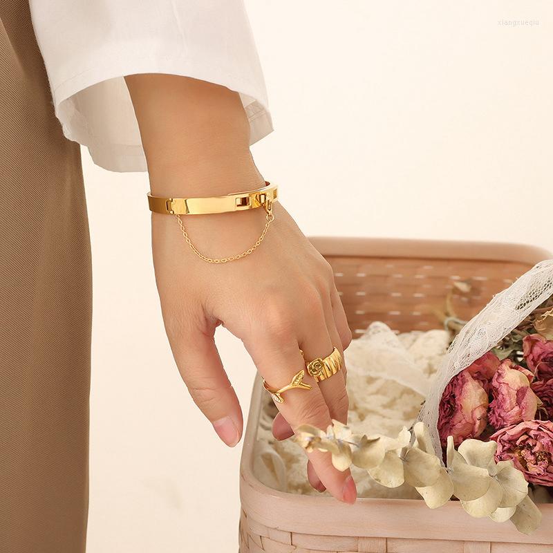 Bangle Titanium Steel Women Fashion Luxury Chain Tassel Opening Bangles For Girls Anniversary Party Jewelry Gifts
Bangle Titanium Steel Women Fashion Luxury Chain Tassel Opening Bangles For Girls Anniversary Party Jewelry Gifts