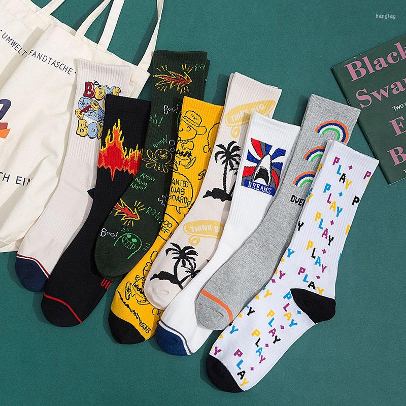 Men's Socks Men Crew Women European And American Trend Cartoon Anime Letters Printed Cotton Breathable Soft Casual Tube Sock
Men's Socks Men Crew Women European And American Trend Cartoon Anime Letters Printed Cotton Breathable Soft Casual Tube Sock