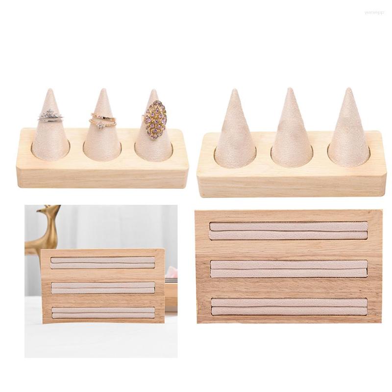 Jewelry Pouches 2 Pcs Wooden Earring Bangle Display Stand Ring Holder Rack Showcase Organizer Tray
Jewelry Pouches 2 Pcs Wooden Earring Bangle Display Stand Ring Holder Rack Showcase Organizer Tray