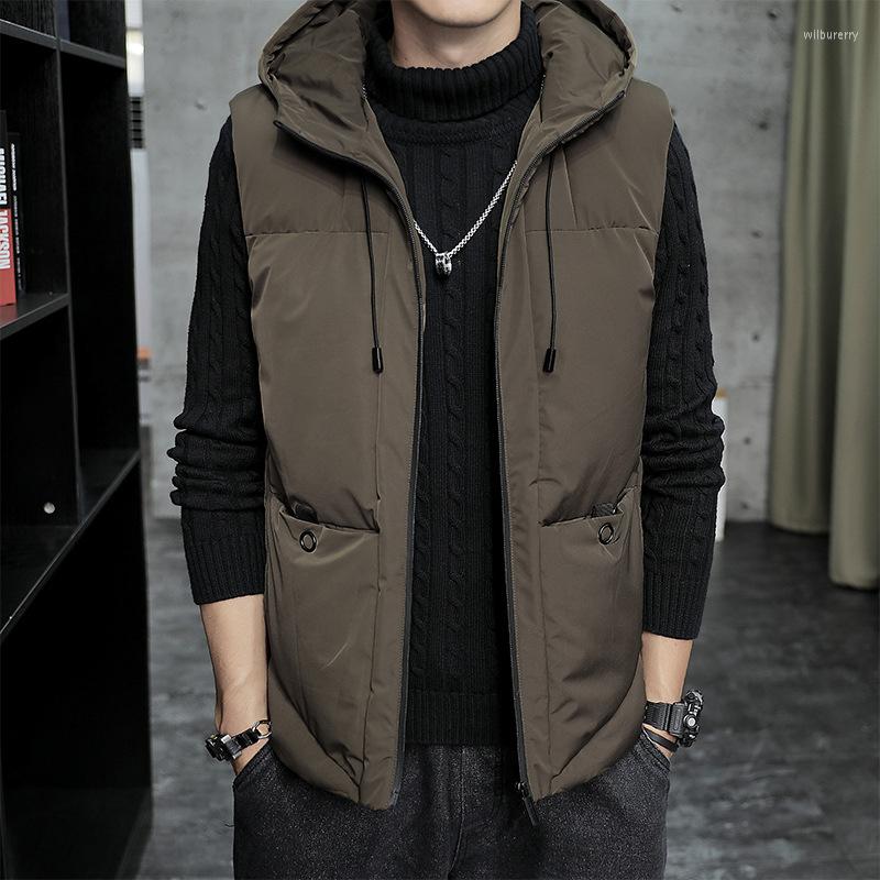 Men's Vests Plus Size Vest Men Cotton-Padded 2022 Autumn Thick Hooded Sleeveless Jacket WaistCoat Winter Fashion Warm, Army green
Men's Vests Plus Size Vest Men Cotton-Padded 2022 Autumn Thick Hooded Sleeveless Jacket WaistCoat Winter Fashion Warm, Army green