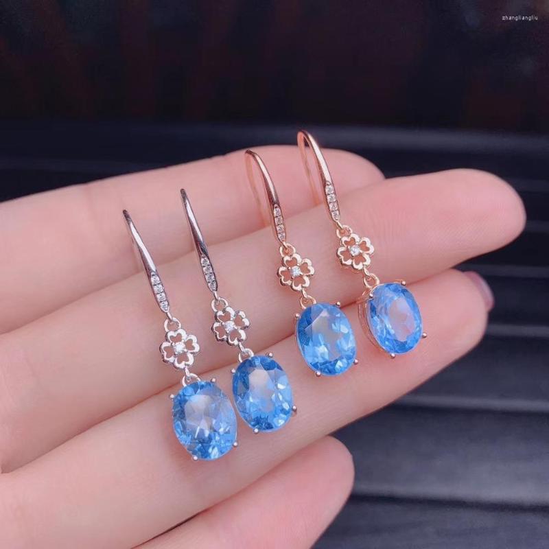 Dangle Earrings Sky Blue Topaz Gemstone Dangling For Beauty Jewelry Fine Ornament Hook Earring Natural Gem Girl Birthday Party Gift
Dangle Earrings Sky Blue Topaz Gemstone Dangling For Beauty Jewelry Fine Ornament Hook Earring Natural Gem Girl Birthday Party Gift