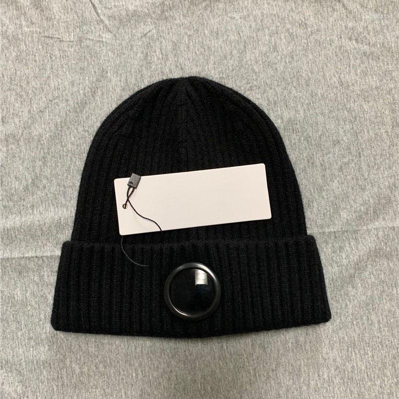 Hats Scarves Sets Beanies 2022 Winter Glasses Hat Men Cp Ribbed Knit Lens Beanie Hip Hop Knitted Hats6870309.
