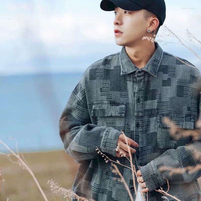 Men's Casual Shirts Men's Japanese Shirt Long-sleeved Plaid Spring Autumn Loose All-match Tooling Jacket Oversized Streetwear Men, Blue
Men's Casual Shirts Men's Japanese Shirt Long-sleeved Plaid Spring Autumn Loose All-match Tooling Jacket Oversized Streetwear Men, Blue