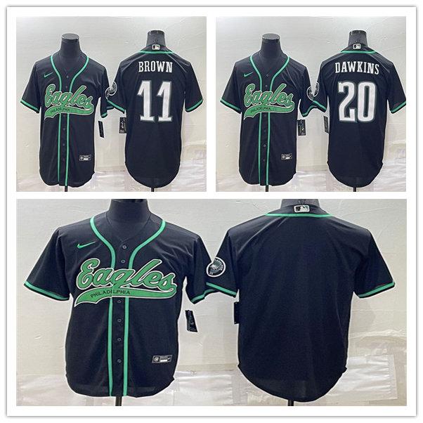 CUSTOM Baseball Footall Jersey Philadelphia''Eagles''MEN A. J. Brown Brian Dawkins Black Cool Base Stitched
CUSTOM Baseball Footall Jersey Philadelphia''Eagles''MEN A. J. Brown Brian Dawkins Black Cool Base Stitched