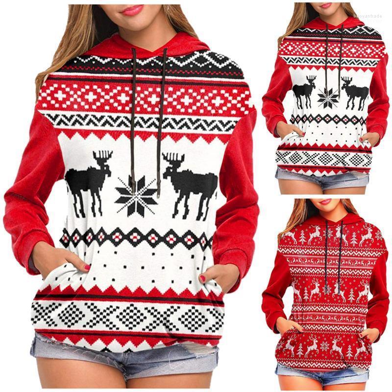 Women's Hoodies Women's & Sweatshirts Ladies Hooded Long-sleeved Fleece Christmas Print Stitching Casual Sweatershirt Pullover Tops, Red
Women's Hoodies Women's & Sweatshirts Ladies Hooded Long-sleeved Fleece Christmas Print Stitching Casual Sweatershirt Pullover Tops, Red