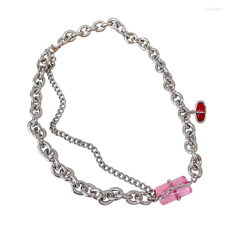 Choker 12PCS/lot Pink Gemstone Necklace Female Summer Light Luxury Niche Personality Splicing Clavicle Chain Ins Design Ring For Women
Choker 12PCS/lot Pink Gemstone Necklace Female Summer Light Luxury Niche Personality Splicing Clavicle Chain Ins Design Ring For Women