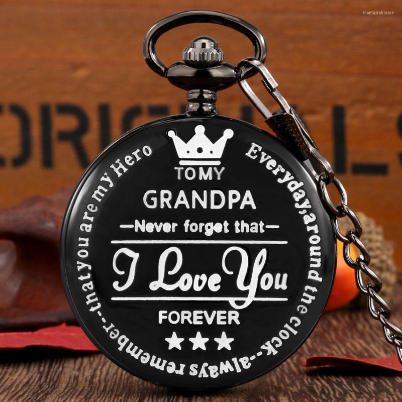 Pocket Watches Quartz Watch To My Grandpa Engraved Greeting Creative I LOVE YOU Birthday Souvenir Gifts Clock For Fob, Pocket 06
Pocket Watches Quartz Watch To My Grandpa Engraved Greeting Creative I LOVE YOU Birthday Souvenir Gifts Clock For Fob, Pocket 06