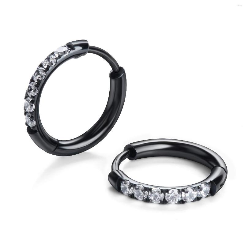 Hoop Earrings Hypoallergenic Unisex Steel Small Cubic Zirconia Huggie Earring Size 8mm-12mm Safe For Sensitive Ear Stud
Hoop Earrings Hypoallergenic Unisex Steel Small Cubic Zirconia Huggie Earring Size 8mm-12mm Safe For Sensitive Ear Stud