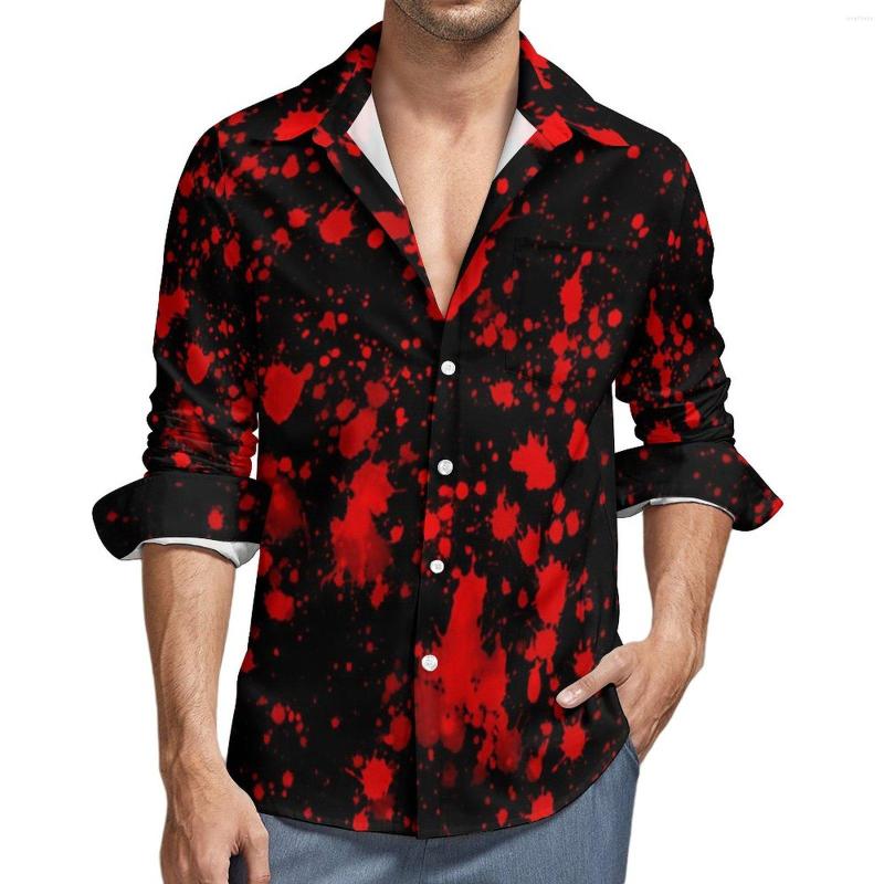 Men's Casual Shirts Red Paint Splash Shirt Autumn Abstract Art Man Novelty Blouses Long Sleeve Design Funny Clothing Plus Size, Style-7
Men's Casual Shirts Red Paint Splash Shirt Autumn Abstract Art Man Novelty Blouses Long Sleeve Design Funny Clothing Plus Size, Style-7