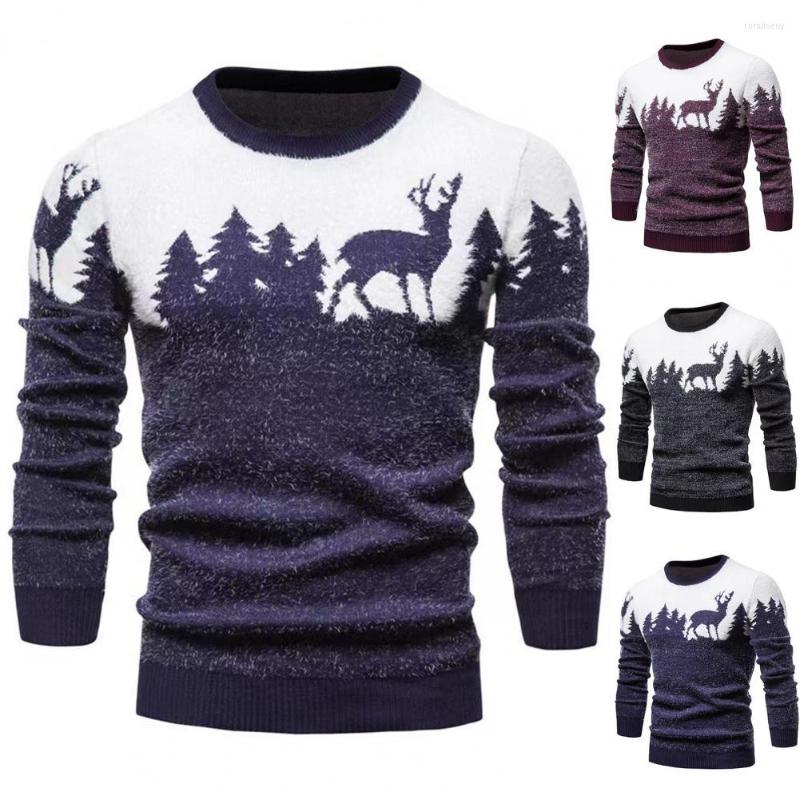 Men's Sweaters Men Winter Sweater Elk Print Round Neck Christmas Year Long Sleeves Knitting Tree Pattern Autumn, Black
Men's Sweaters Men Winter Sweater Elk Print Round Neck Christmas Year Long Sleeves Knitting Tree Pattern Autumn, Black