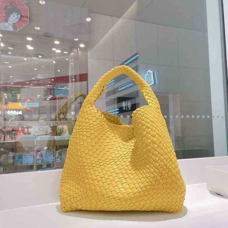 Evening bag Female Bag Classic Large Capacity Tote Hand-Woven One-Shoulder Forearm Handbag Fashion casual Dish Blue Buck 20220607, White
Evening bag Female Bag Classic Large Capacity Tote Hand-Woven One-Shoulder Forearm Handbag Fashion casual Dish Blue Buck 20220607, White