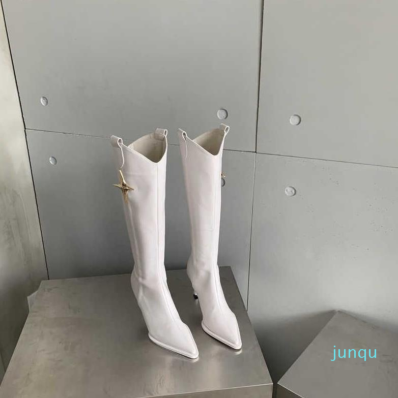 Boots 2022 Autumn New Long Pointed Thin Heel Metal Cross High Knee Length Knight 08, Black
Boots 2022 Autumn New Long Pointed Thin Heel Metal Cross High Knee Length Knight 08, Black