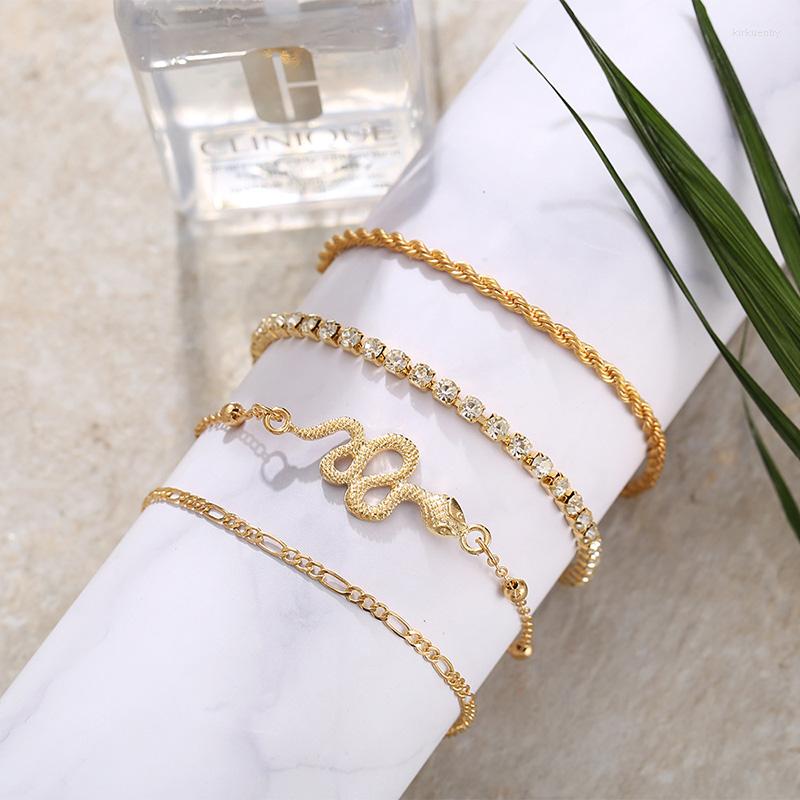 Anklets Trendy Metal Snake Foot Chain Anklet For Women Multi-Layer Rhinestone Chains Ankle Bracelet Sandal Beach Jewelry
Anklets Trendy Metal Snake Foot Chain Anklet For Women Multi-Layer Rhinestone Chains Ankle Bracelet Sandal Beach Jewelry