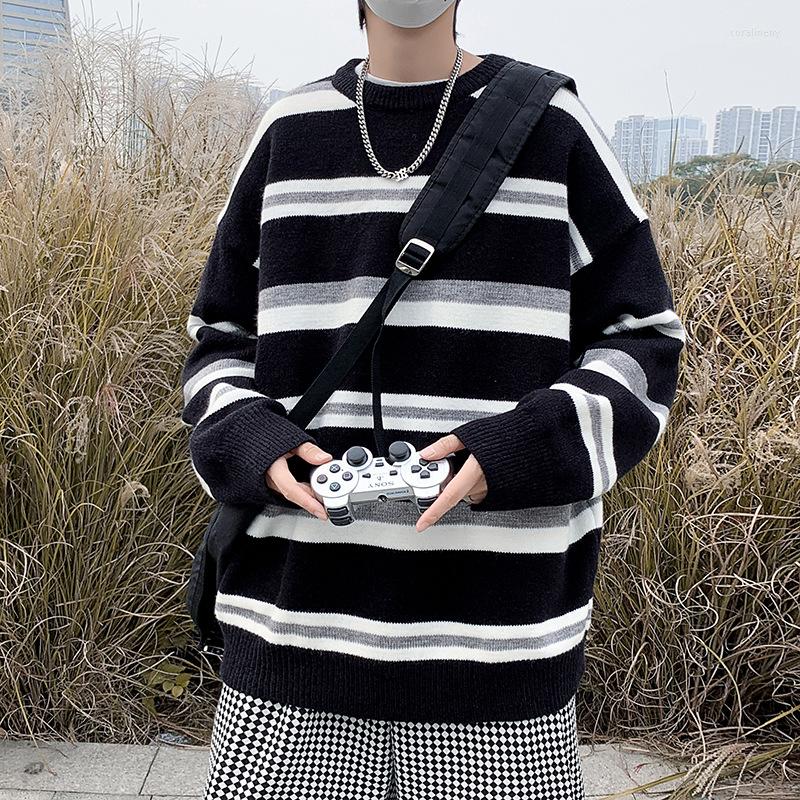 Men's Sweaters Harajuku Style Thick Loose Sweater Autumn And Winter Japanese Fashion Pullover All-match Bottoming Shirt Striped, Black
Men's Sweaters Harajuku Style Thick Loose Sweater Autumn And Winter Japanese Fashion Pullover All-match Bottoming Shirt Striped, Black