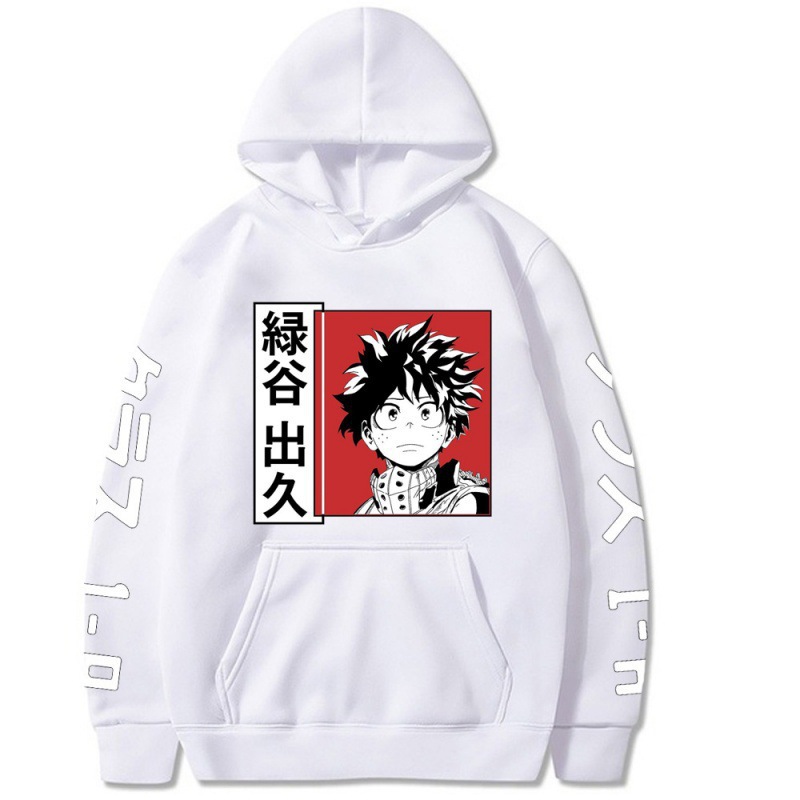 My Hero Academia Izuku Hoodie Japanese Anime Printed Hooded Top - C22