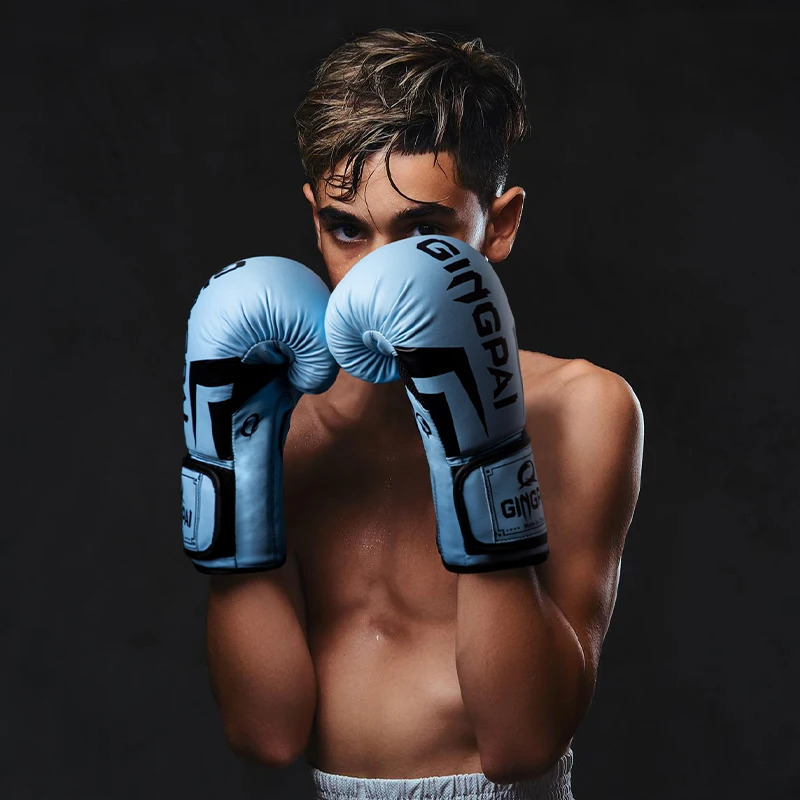6 8 10 12oz Boxing Gloves PU Leather Muay Thai Guantes De Boxeo Free Fight MMA Sandbag Training Glove For Men Women 250901