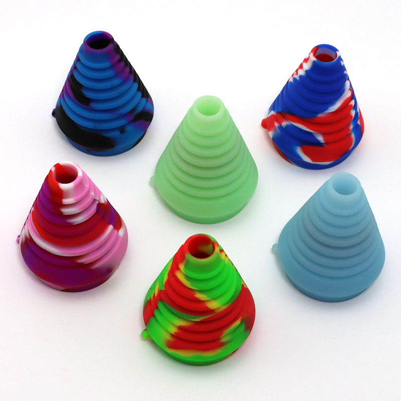 Silicone Smoking Pipes Nozzle,Tobacco bong Nozzle,Funnel MouthPiece Filter Suction Nozzle Water bong Accessories,Silicone bongs pipes filter