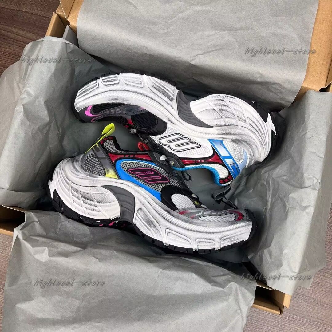 Top Design Women Men 6XL Sneaker Shoes Mesh Polyurethane Polyester Trainers Retro Casual Walking Rubber Sole EVA Runner Sports EU3544